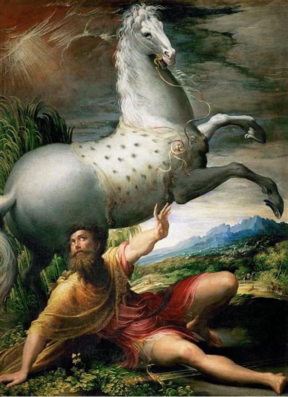 THE CONVERSION OF SAINT PAUL BY PARMIGIANINO, 1527