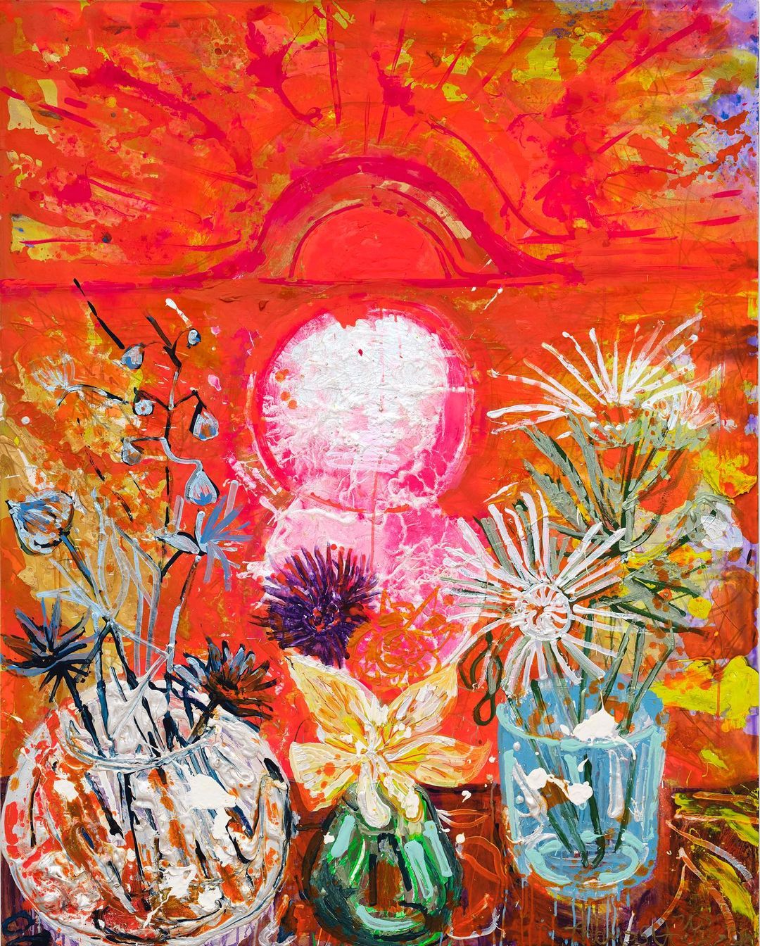 SUNSET & FLOWERS – LECHUZA BEACH BY THOMAS HOUSEAGO, 2022