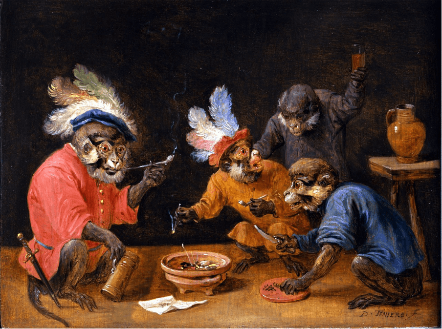 MONKEYS IN A TAVERN DAVID TENIERS THE YOUNGER NICK CAVE RED HAND FILES