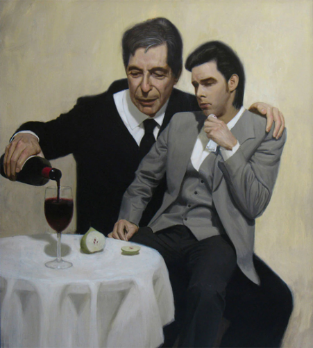 LEONARD COHEN CONSOLES NICK CAVE BY BEN SMITH 2011